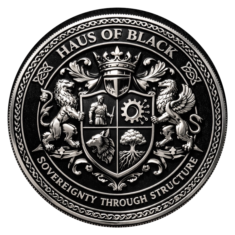 Haus of Black Family Crest — Sovereignty Through Structure